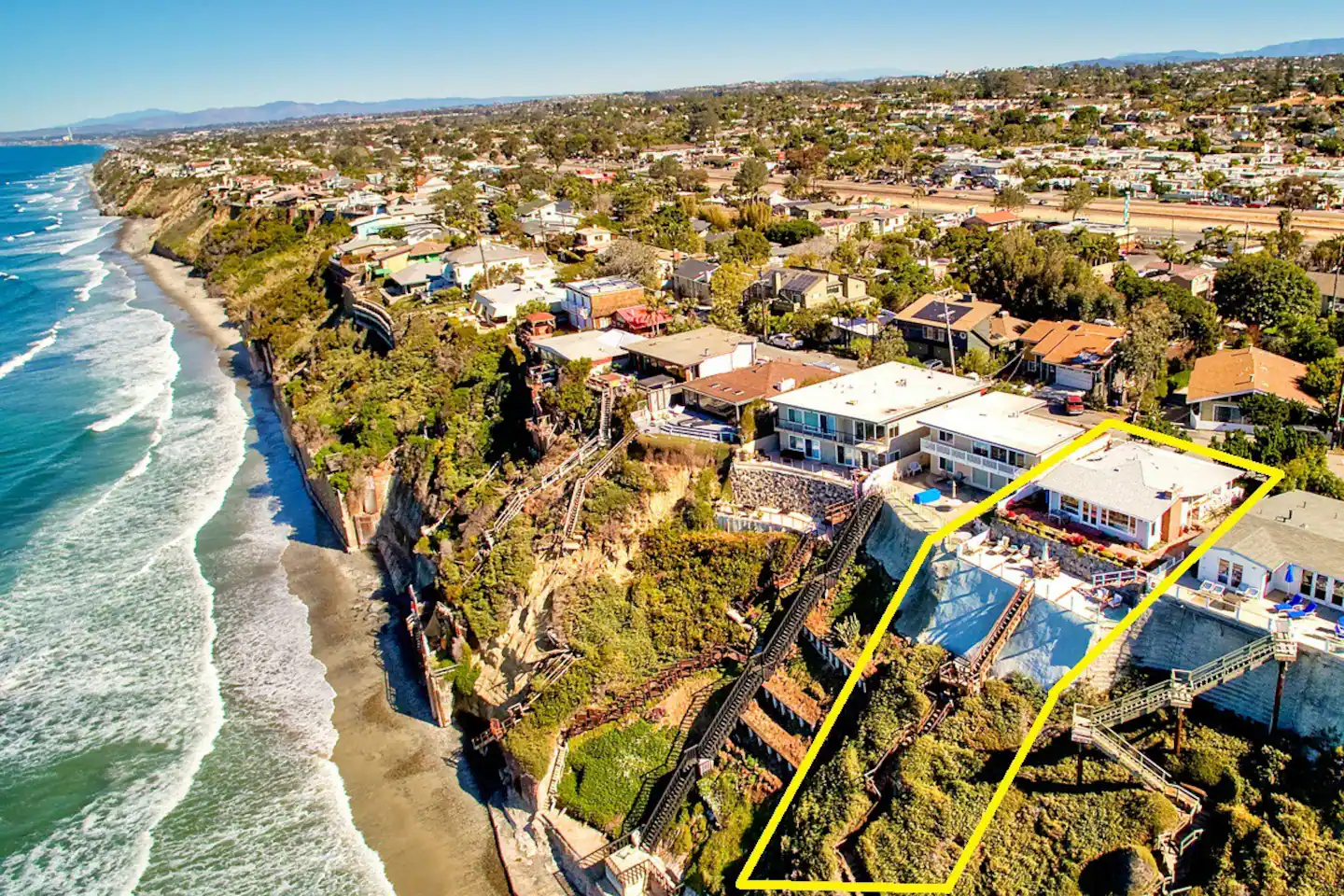 One of the few handful of homes in Encinitas to have exclusive beach access directly from our home
