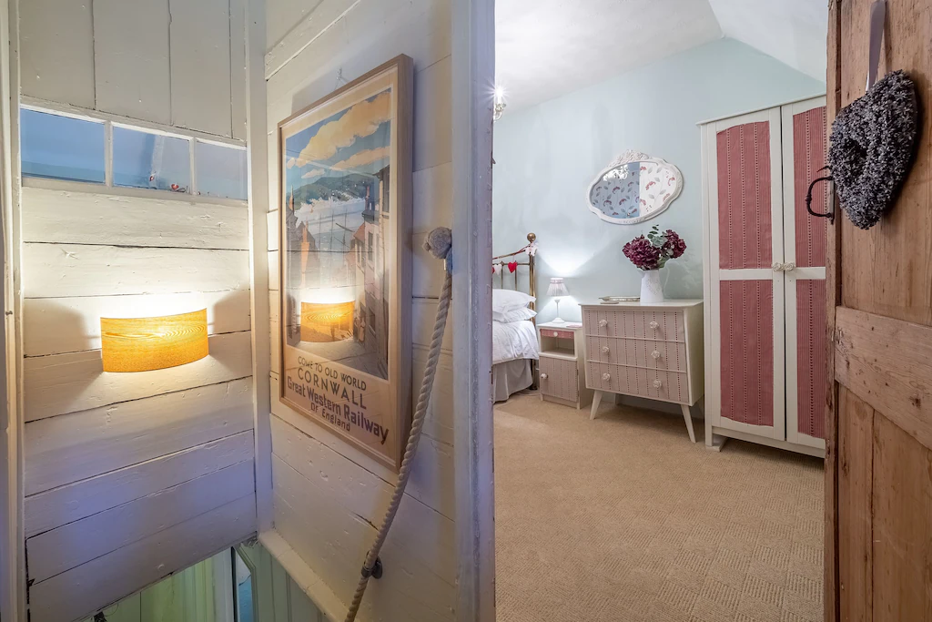 The landing area that leads to bedroom one